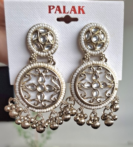 Brand new white gold jhumka - brand,