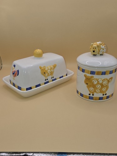 Vintage rayware sheep butter - rayware,