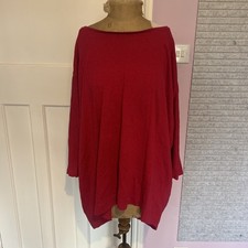 Two Danes L/XL Pink Round Neck Long Sleeved Jumper Ch 60”