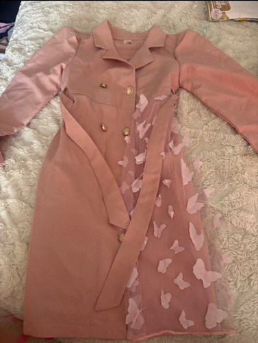 Shein girls pink butterfly - girls,