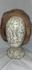 Harrods Vintage Fur Hat 1950s 1960s. Light Brown.  Retro Revival