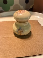 Cupid Angels Angelic Cream Vintage Mini Keepsake Bottle Jar Pill Box