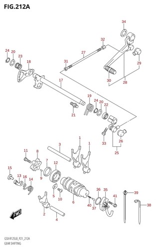 Suzuki genuine gear shift link - suzuki,