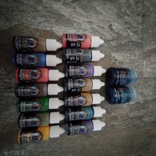 two thin coats washes, glaze paint bundle, set for Warhammer, acrylic, contrast 