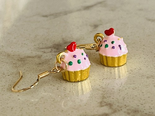 Cupcake earrings droplet - earrings,