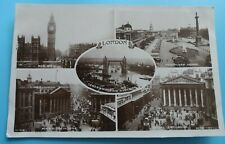 Postcard  London multi view  Rotary Photographic Series Real Photo Unposted