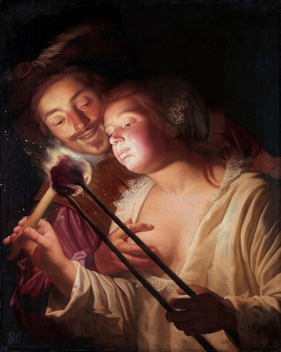 The soldier and girl - soldier,