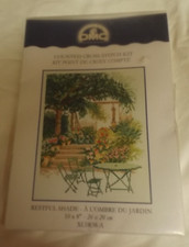 DMC Cross stitch chart only - 'Restful Shade' garden - used / good condition