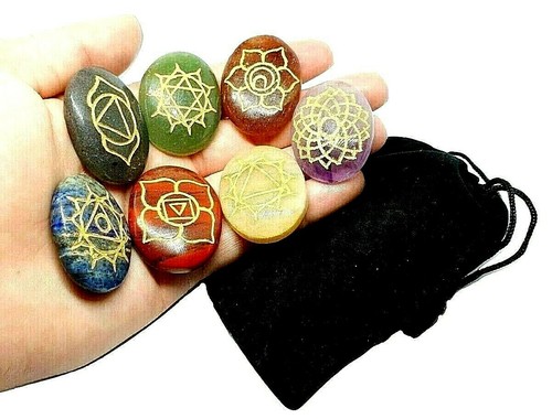Seven chakra oval reiki - seven, set