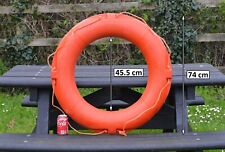 used old life ring buoy 74 cm