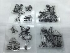 4 small fairy clear stamps