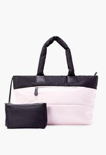 JustFab Nylon Tote Bag (Pink &