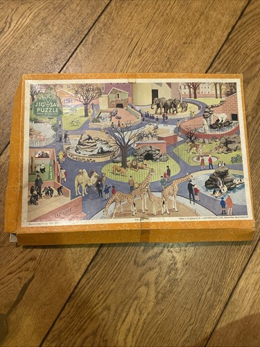 The zoo vintage wooden - wooden, jigsaw