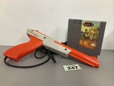 Nintendo NES Zapper Light Gun + Operation Wolf Game Blaster Bundle