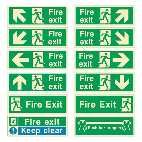 Fire exit sign plastic - exit,