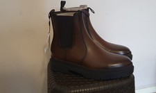 Zara Men’s Chunky Chelsea Boots UK 7 EU 41 – Dark Brown – Brand New