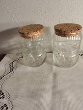 2 Small Glass Snowman Cork
