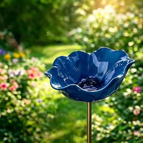 Handmade metal flower garden - handmade,