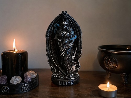 Handmade lilith resin statue - handmade,