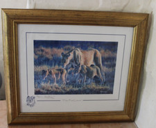 Stephen Gayford ltd edition framed signed prints First Lesson COA 14.5x17.5"