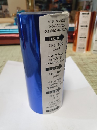Blue foilused for hot - blue, foil(cf1-400)used