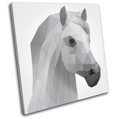 Geometric horse animals single - horse,