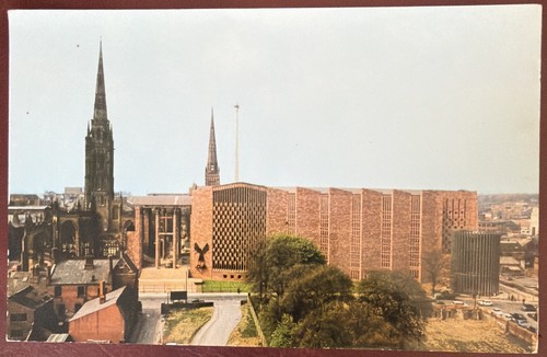 Postcard coventry cathedral - coventry,