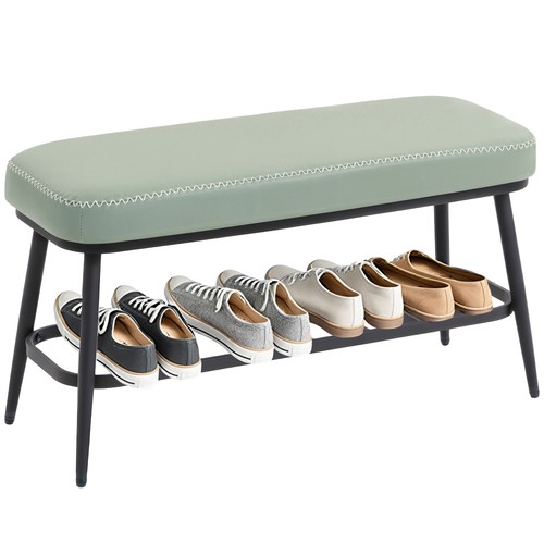 Homcom shoe bench leather - bench,,