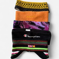 Vintage bundle x 5 ski headbands retro 80s Snowboard  knit fleece funky 