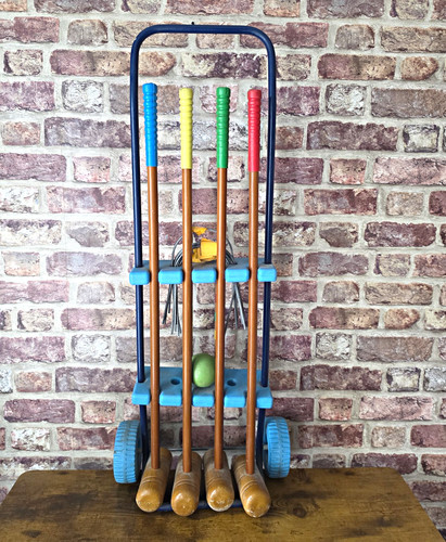 Vintage wooden croquet - wooden,