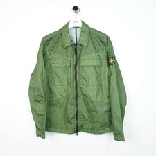 Stone Island Khaki Green Membrana 3L TC Overshirt - Medium