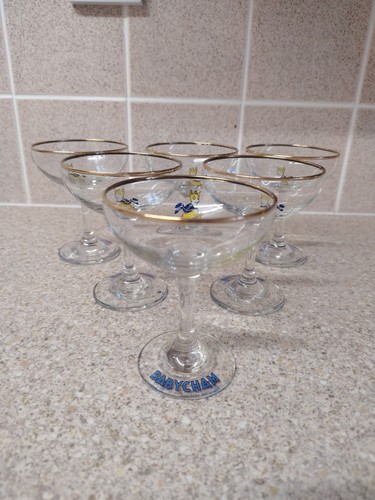 Babycham retro vintage - vintage, glasses