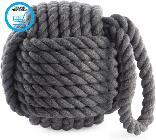 Rope knot door - grey, |
