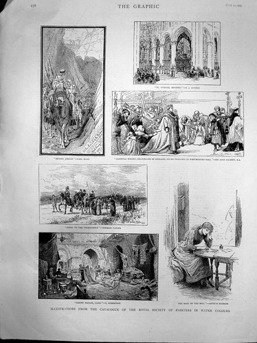 Old antique print - old,