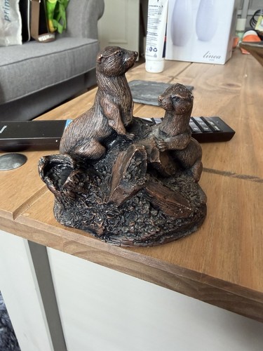 Otter vintage cold cast resin - vintage,