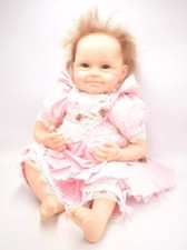 Vintage Reborn Baby Girl by Andrea Arcello – Lifelike, Rooted Hair, Artist Doll