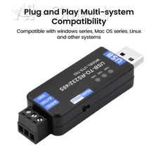 Industrial USB to RS485/RS232 Communication Converter Module CH343G USB-A
