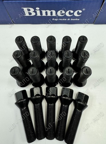 Alloy wheel bolts black fits - alloy,