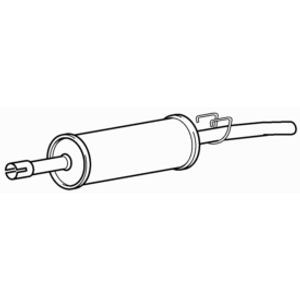 Centre exhaust silencer for - silencer,