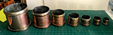 Antique Bombay Company Nesting Seers Primitive Measuring Cups 7 Pc Kitchen Decor