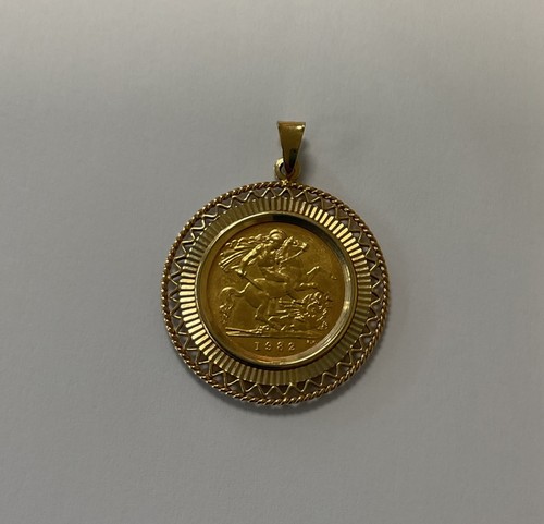 1982 half sovereign - half, coin