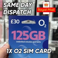 1x O2 £30 PAYG SIM – Brand