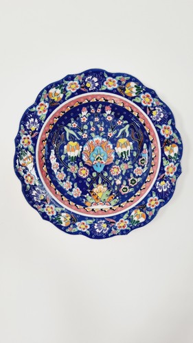Large ceramic blue handpainted - large,