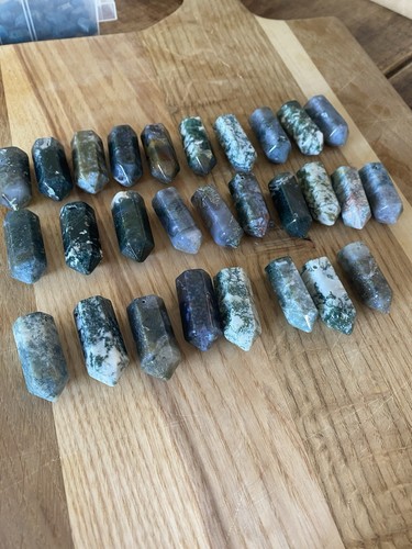 Pieces moss agate - 28,