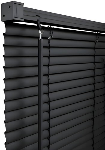 Black pvc venetian window - pvc,