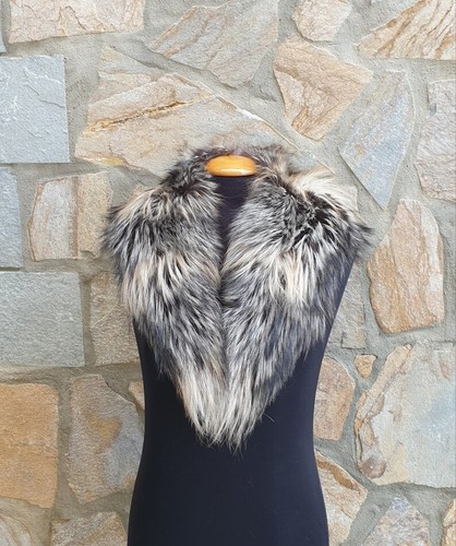 Real fox fur collar - collar, detachable