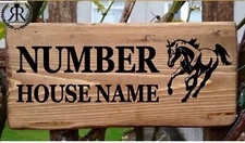 Personalised horse gate sign - personalised,