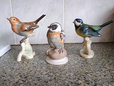Boehm porcelain bird plus two injured Cortendorf birds