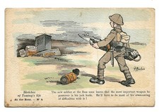 Postcard WW1 Sketches of