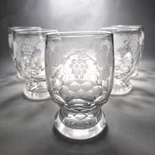 Antique crystal tumblers - 5,